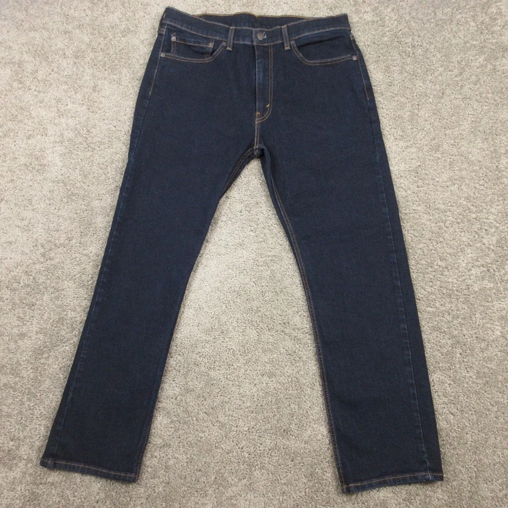 Levis Jeans Mens 36x30 Blue 506 Comforts Straight‎ Relaxed Dark Wash Denim Pants